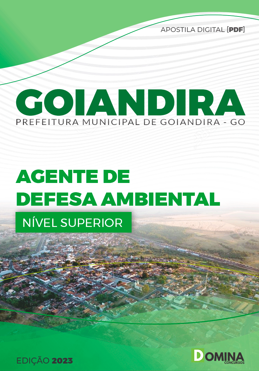 Apostila Concurso Pref Goiandira GO 2023 Agente Defesa Ambienta