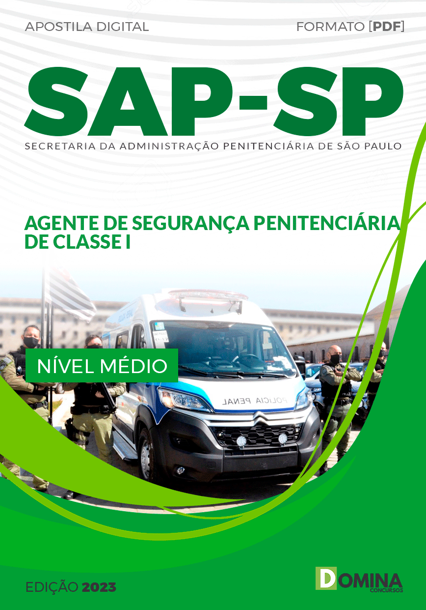 Apostila SAP SP 2023 Agente Penitenciário FGV