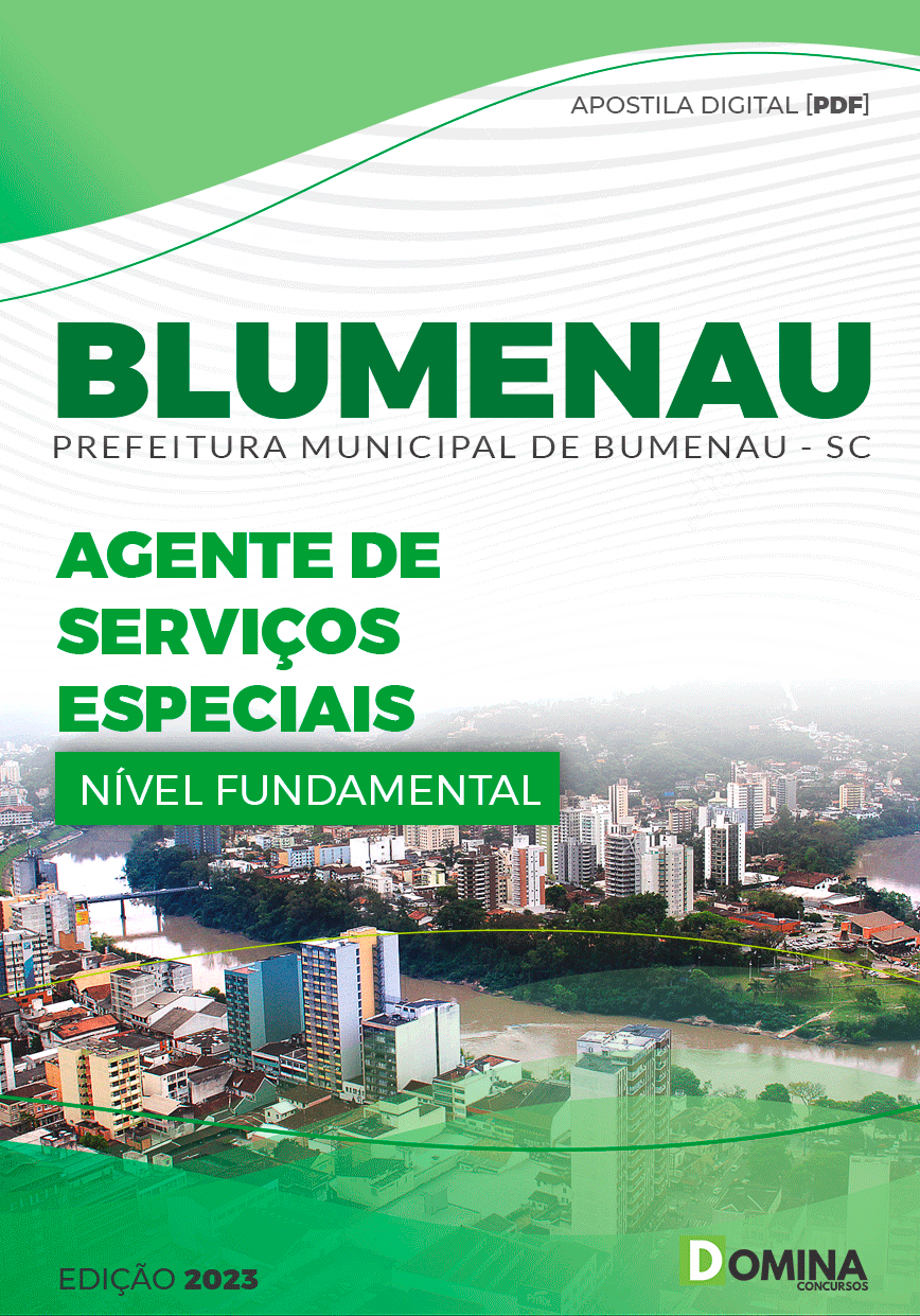 Apostila Pref Blumenau SC 2023 Agente Serviços Especiais