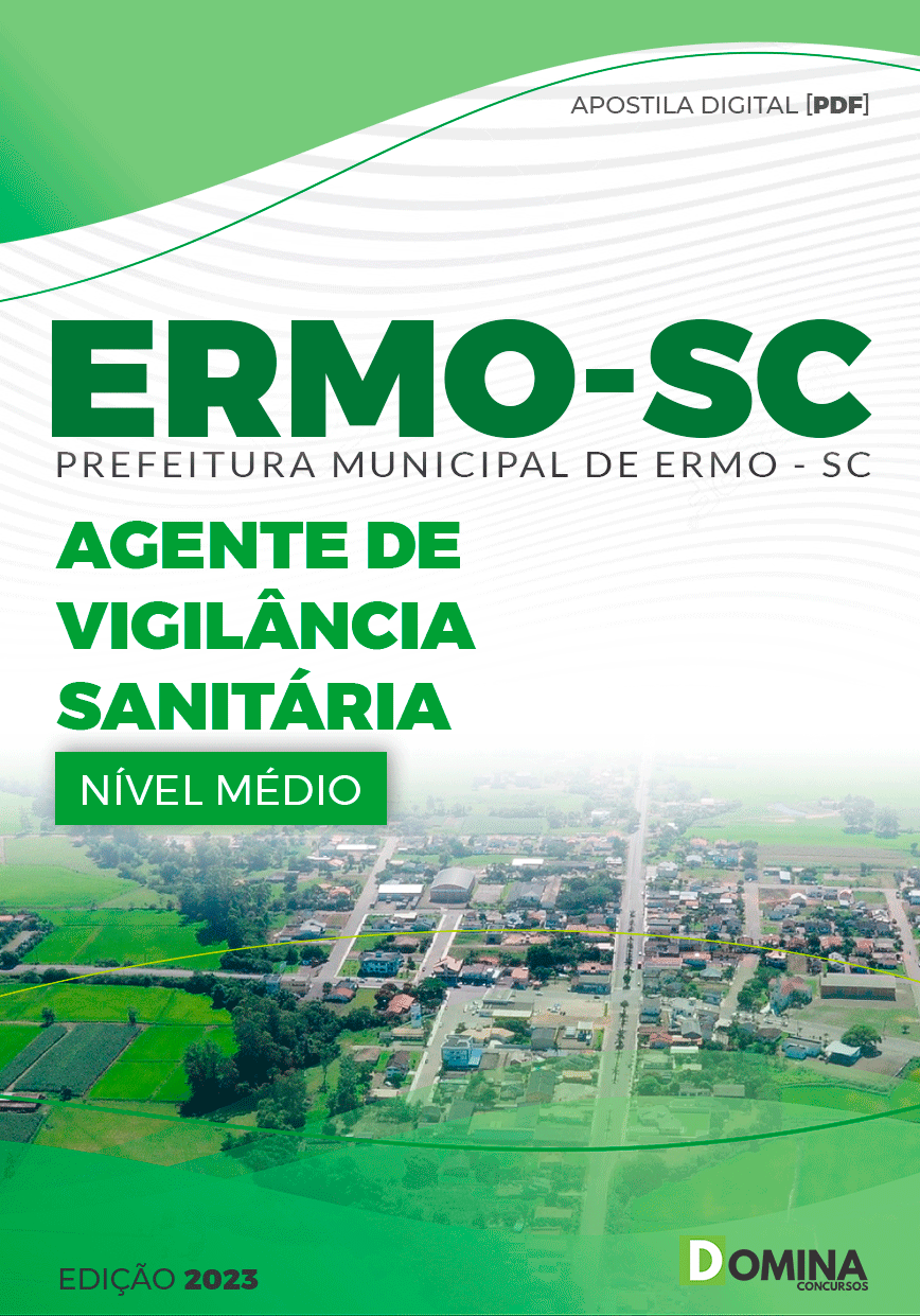 Apostila Concurso Prefeitura Ermo SC 2023 Agente Vigilância Sanitária