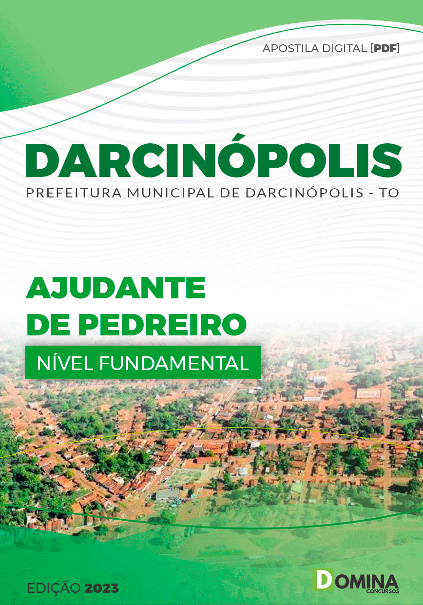 Apostila Concurso Pref Darcinópolis TO 2023 Ajudante Pedreiro