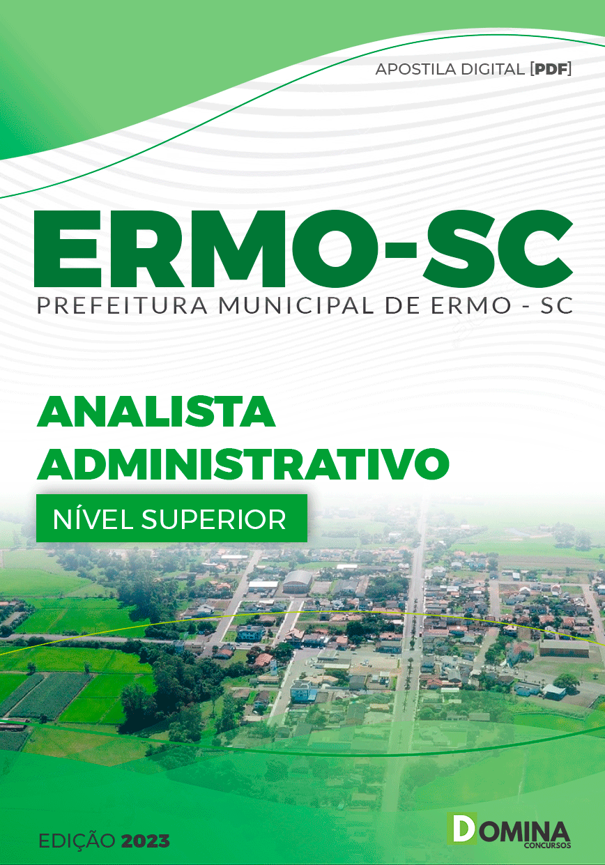 Apostila Concurso Prefeitura Ermo SC 2023 Analista Administrativo