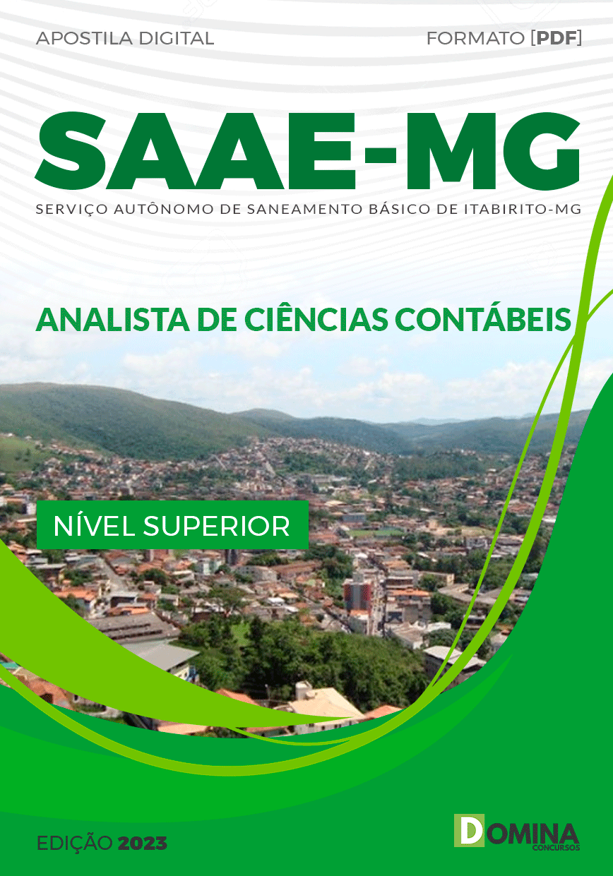 Apostila SAAE Itabirito MG 2023 Analista Ciências Contábeis