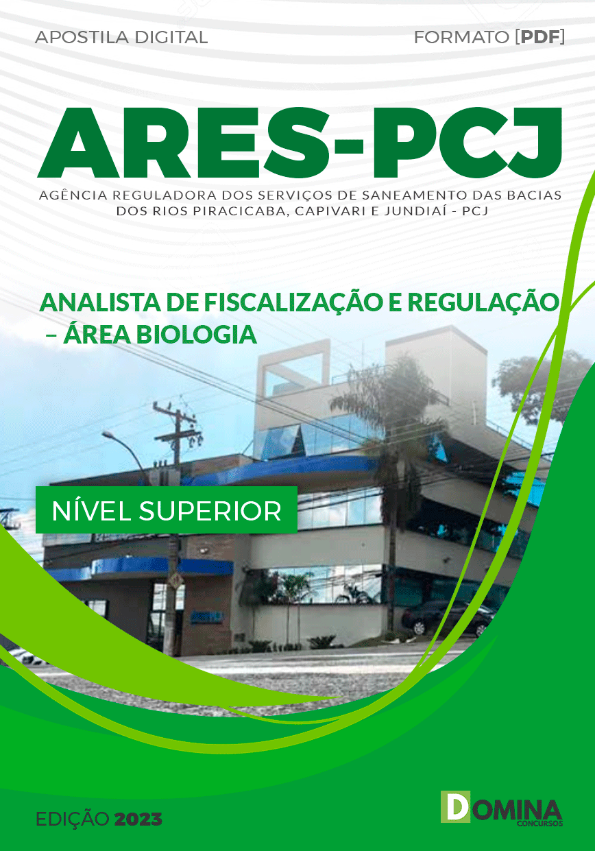 Apostila ARES PCJ SP 2023 Analista Fiscalização Área Biologia
