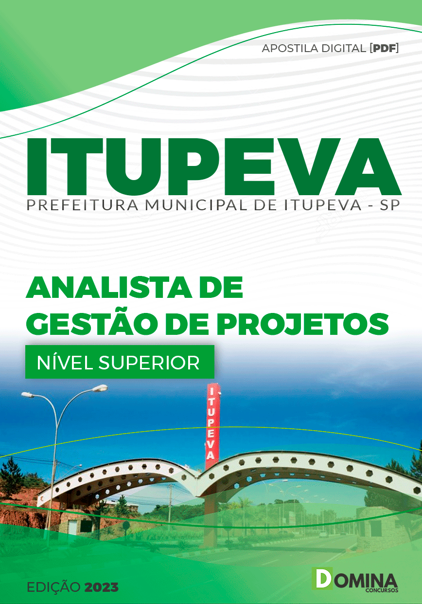 Apostila Concurso Pref Itupeva SP 2023 Analista Gestão de Projetos