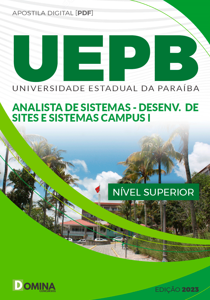 Apostila UEPB 2023 Analista Sistema Desenvolvimento Sites Sistemas