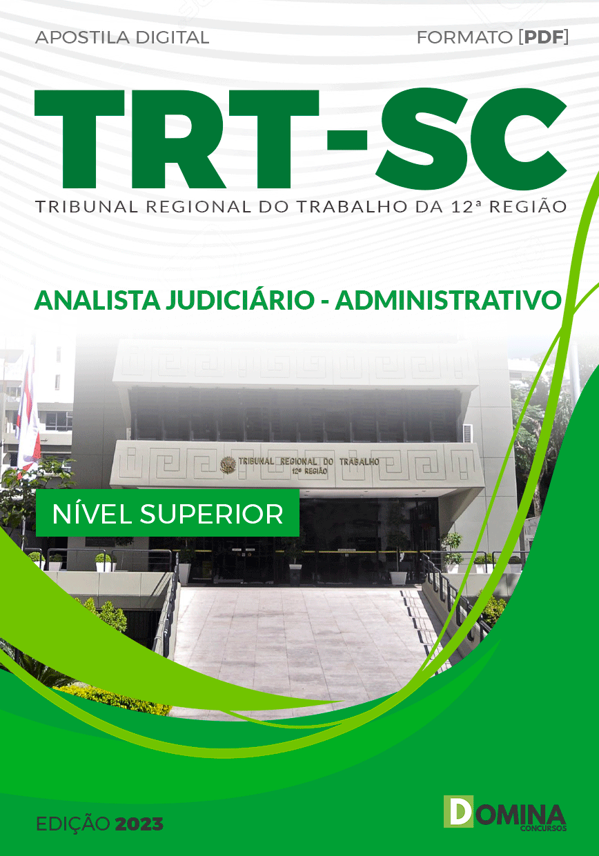 Apostila TRT SC 2023 Analista Judiciário Área Administrativa