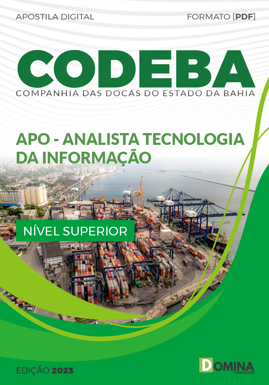 Apostila CODEBA BA 2023 Analista Tecnologia da Informação