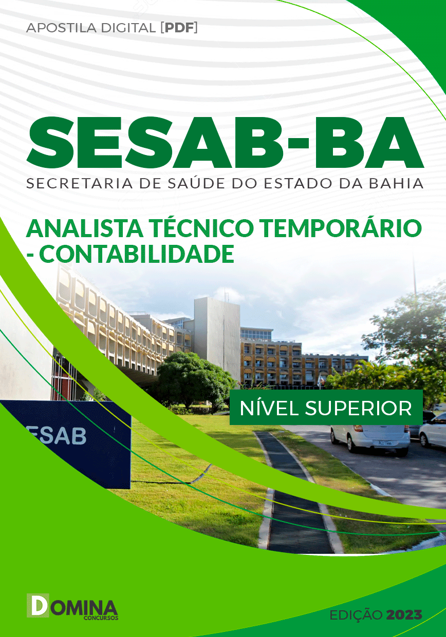 SESAB BA 2023 Analista Técnico Temporário Contabilidade