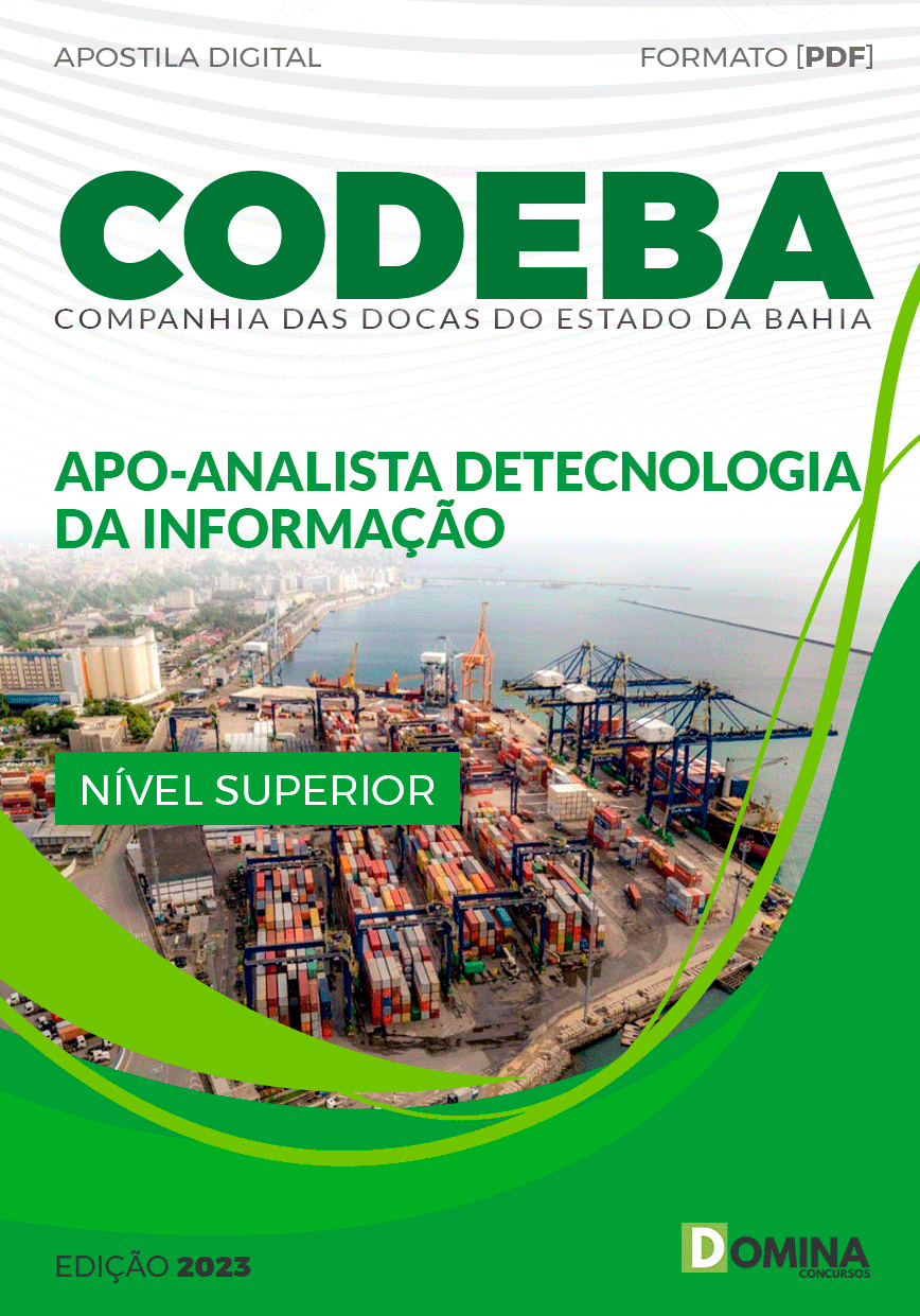 Apostila CODEBA BA 2023 Analista Tecnologia da Informação