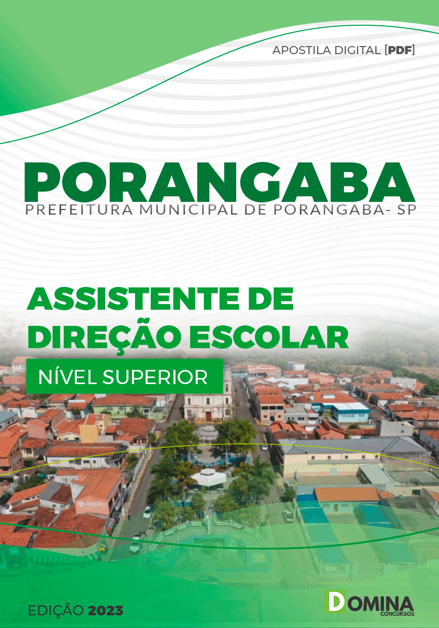 Apostila Pref Porangaba SP 2023 Assistente Direção Escolar
