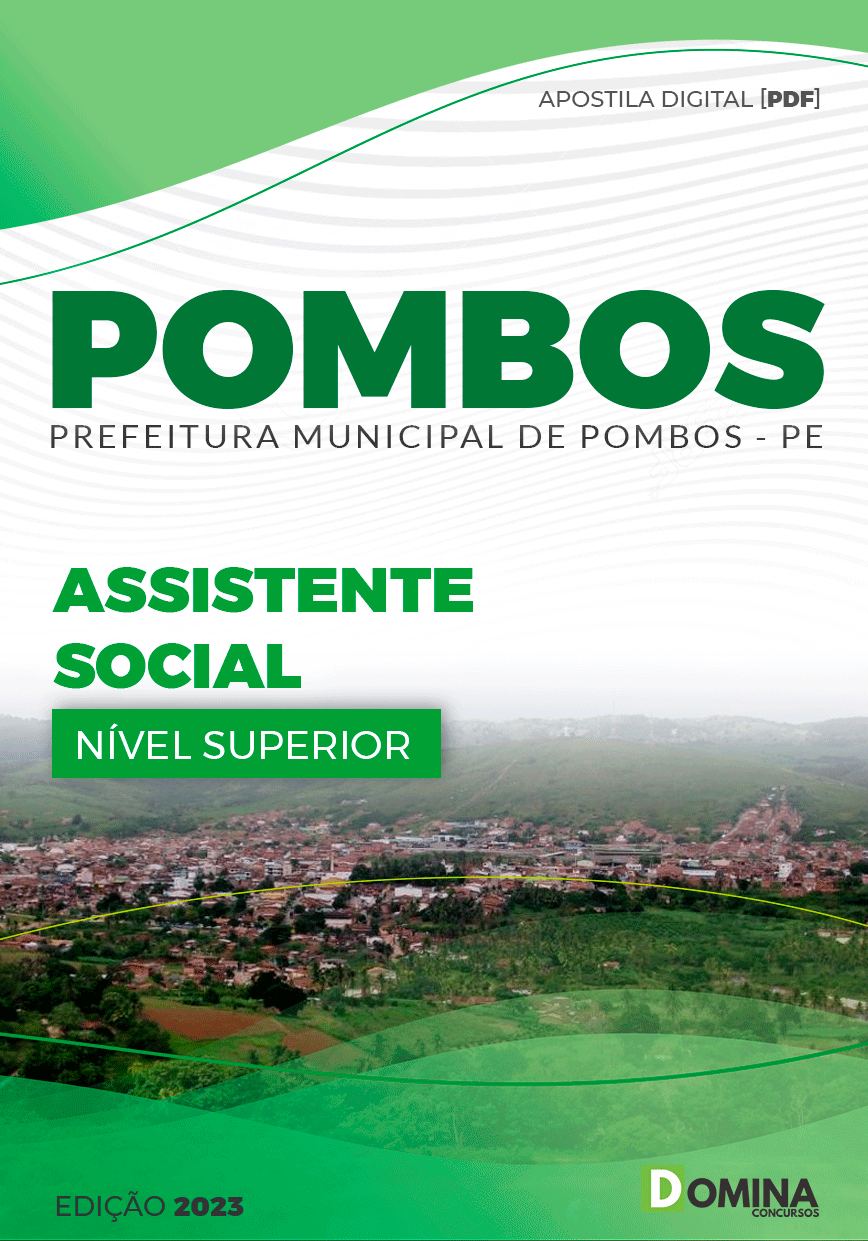 Apostila Pref Pombos PE 2023 Assistente Social Secretário Escolar