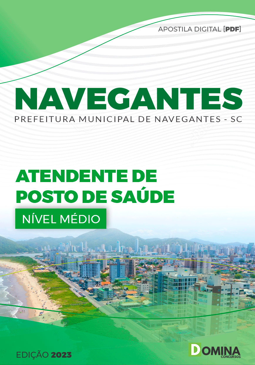 Apostila Pref Navegantes SC 2023 Atendente Posto Saúde