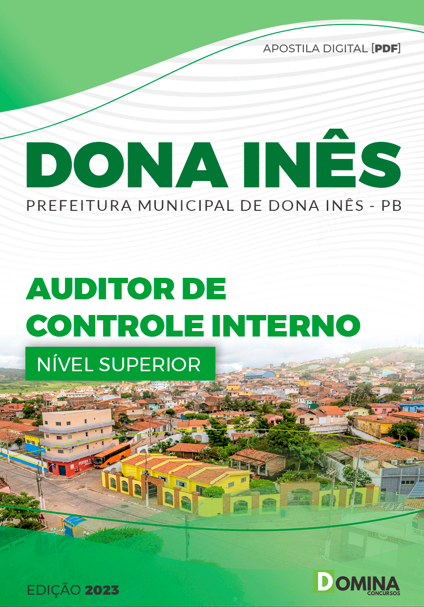 Apostila Pref Dona Inês PB 2023 Auditor Controle Interno