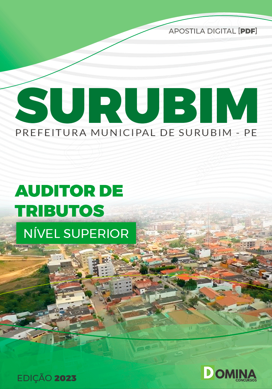 Apostila Concurso Pref Surubim PE 2023 Auditor Tributos