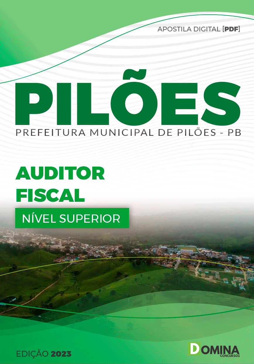 Apostila Concurso Pref Pilões PB 2023 Auditor Fiscal