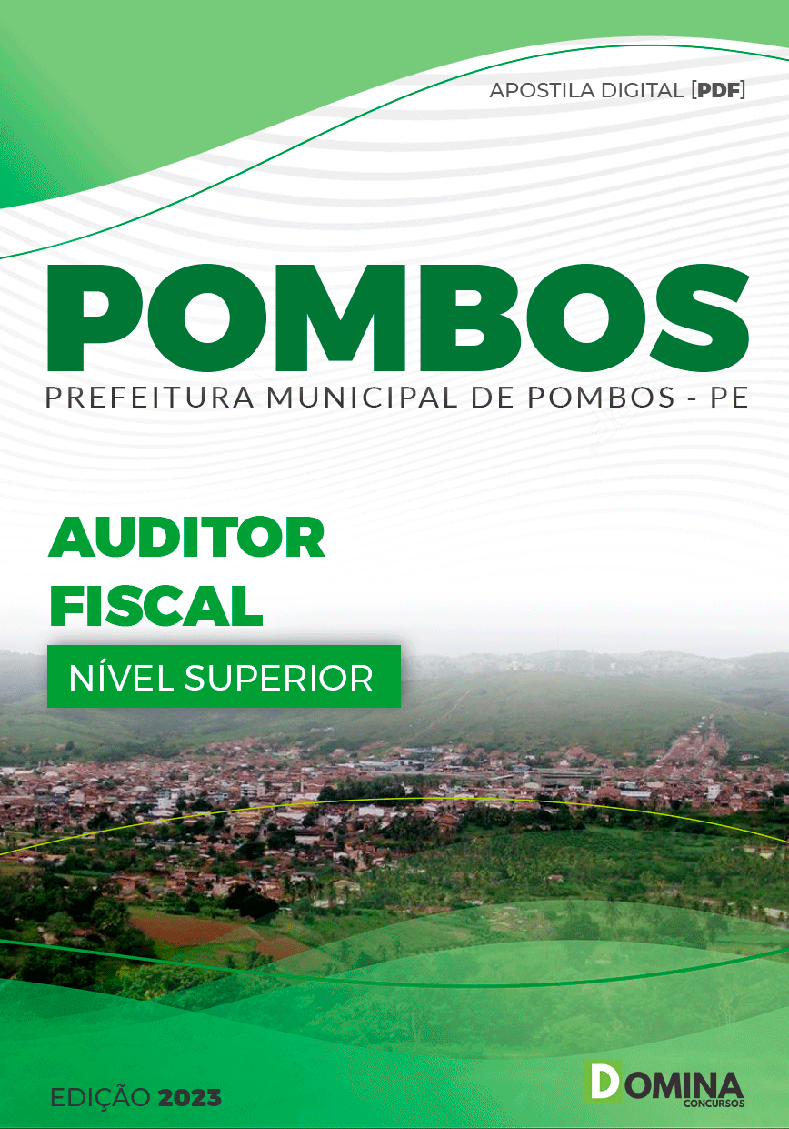 Apostila Concurso Pref Pombos PE 2023 Auditor Fiscal