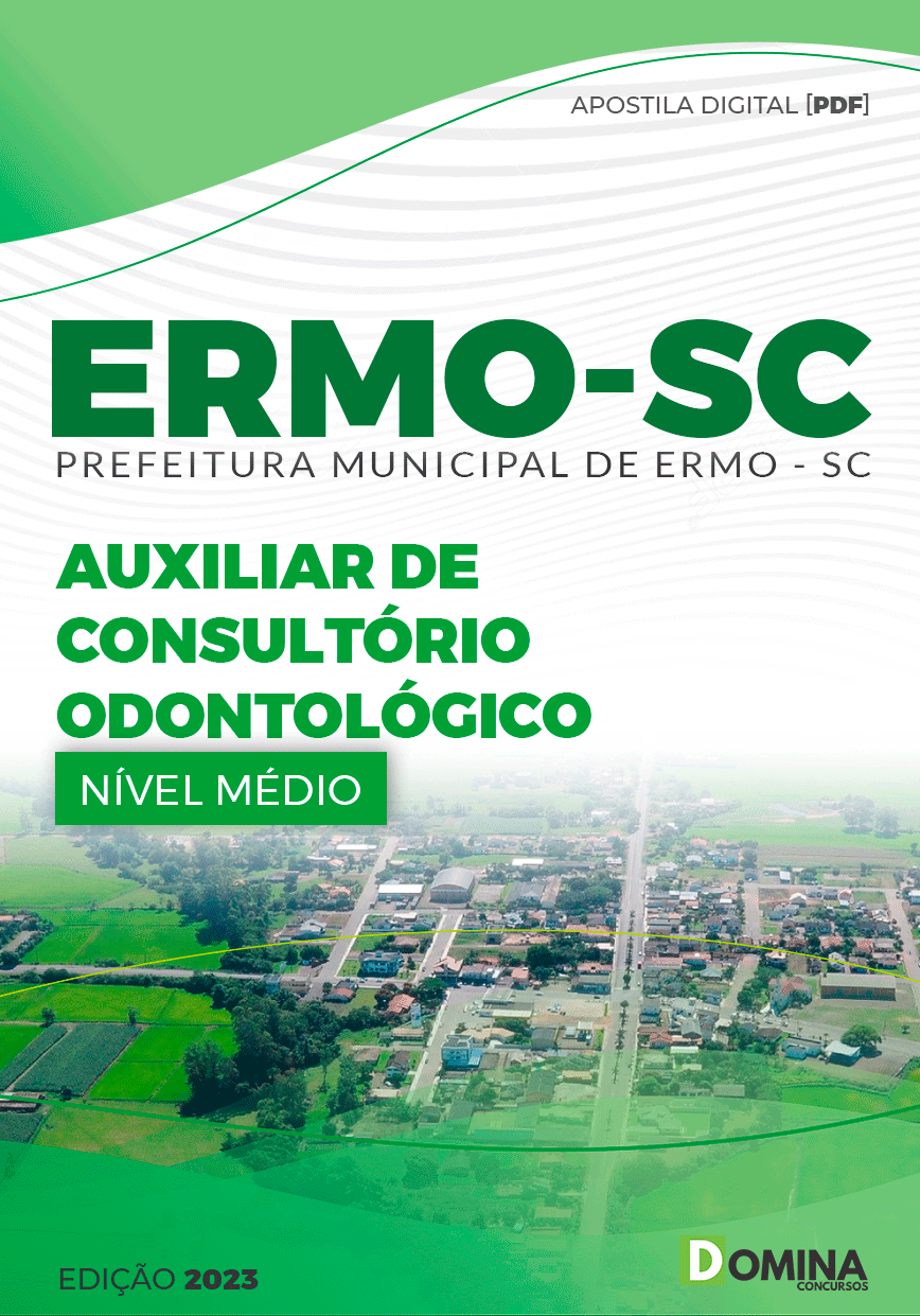 Apostila Concurso Prefeitura Ermo SC 2023 Auxiliar Consultório Odontológico