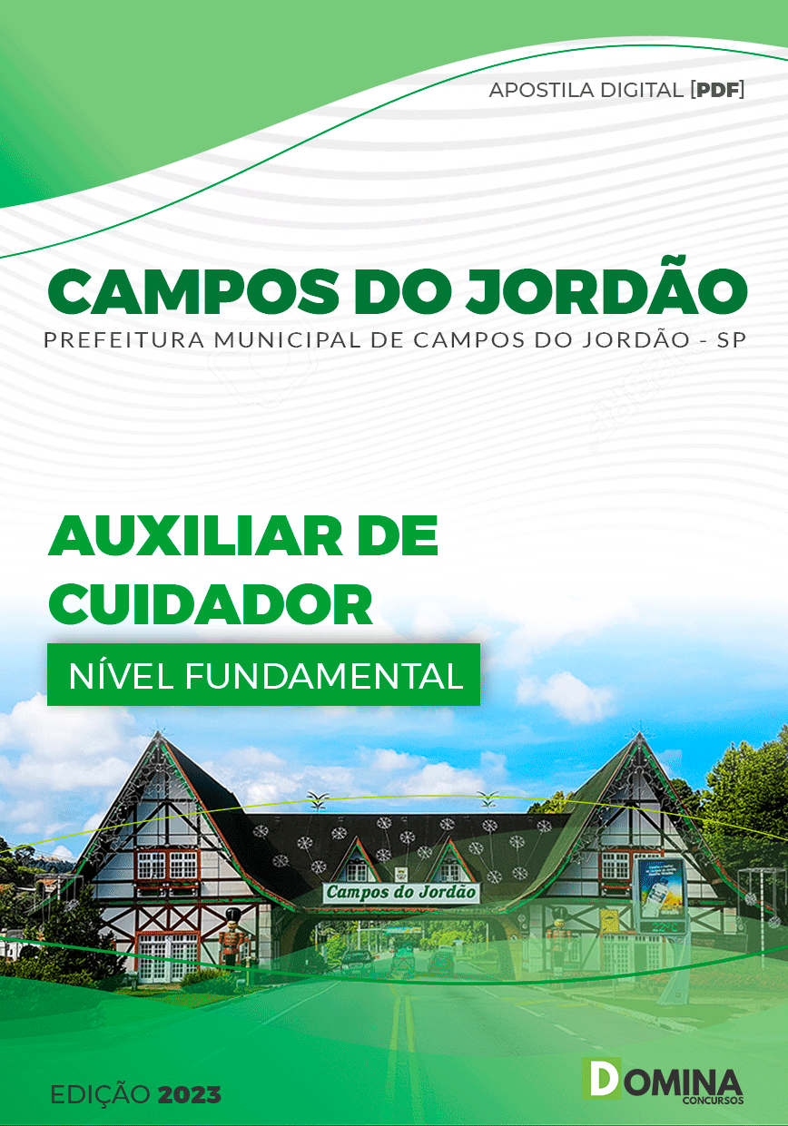 Apostila Pref Campos do Jordão SP 2023 Auxiliar Cuidador