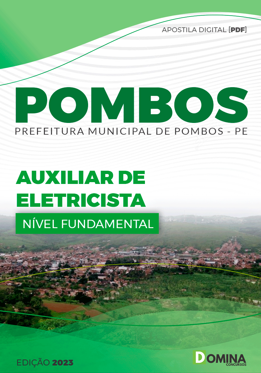 Apostila Concurso Pref Pombos PE 2023 Auxiliar Eletricista