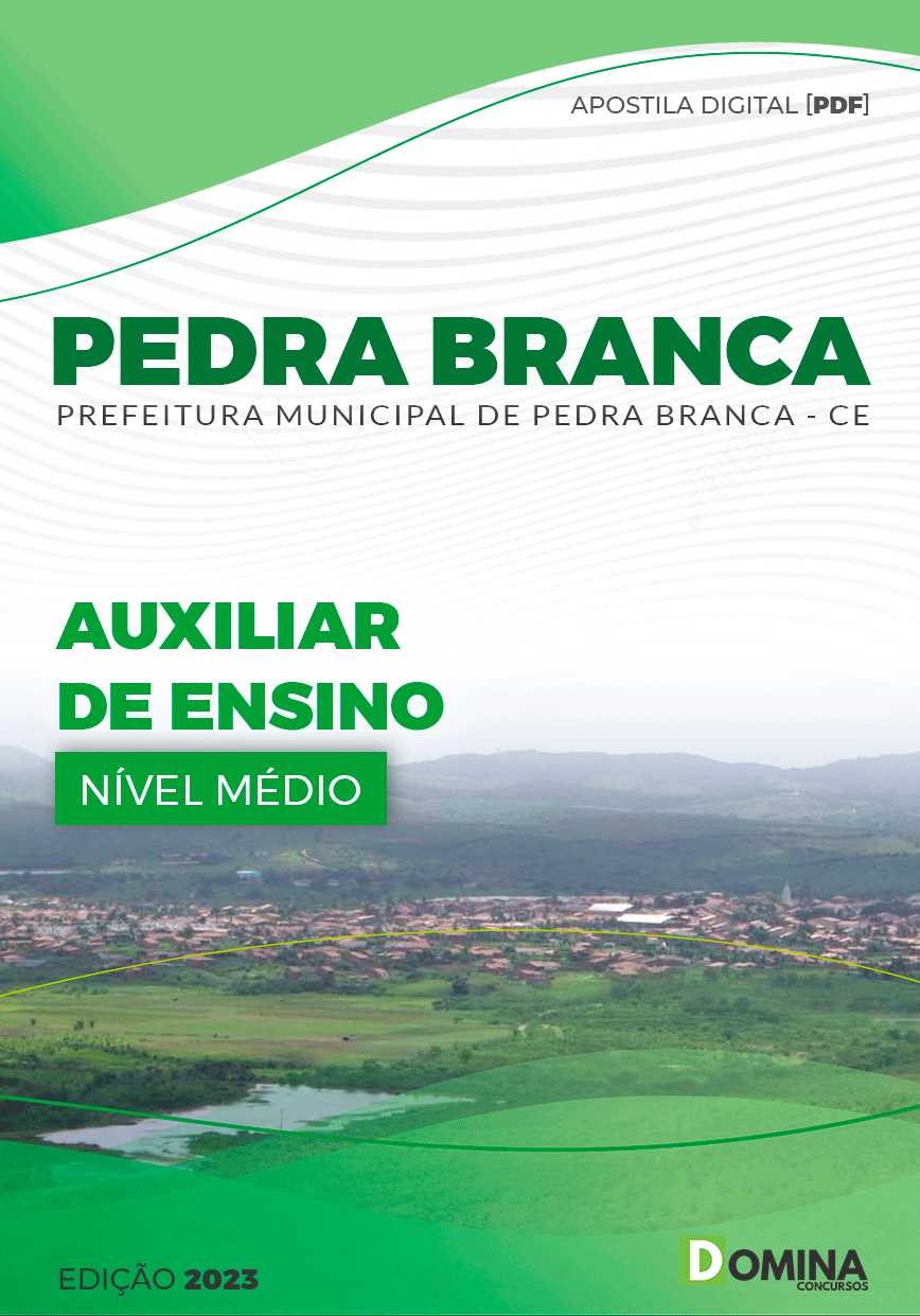 Apostila Pref Pedra Branca CE 2023 Auxiliar Ensino