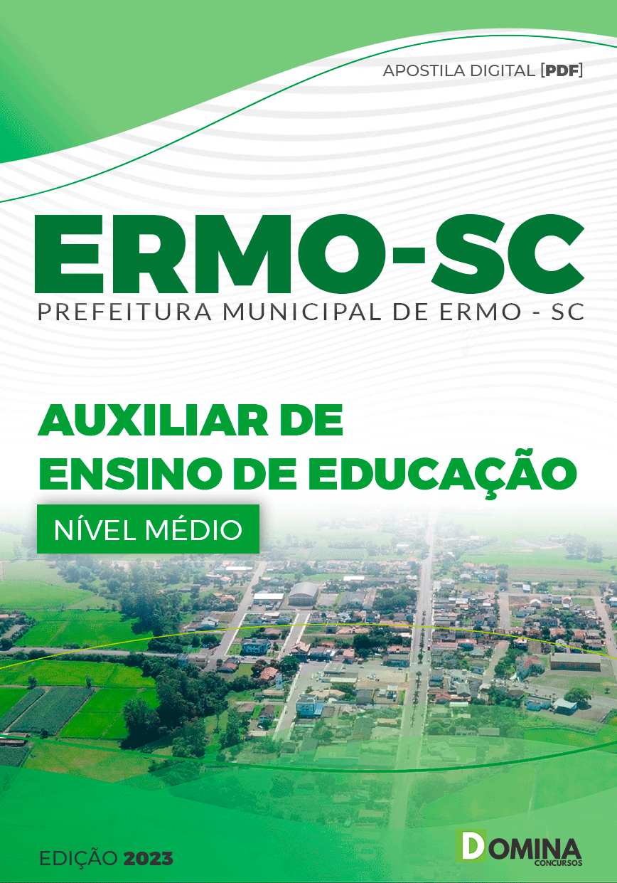 Apostila Concurso Prefeitura Ermo SC 2023 Auxiliar Ensino Educação