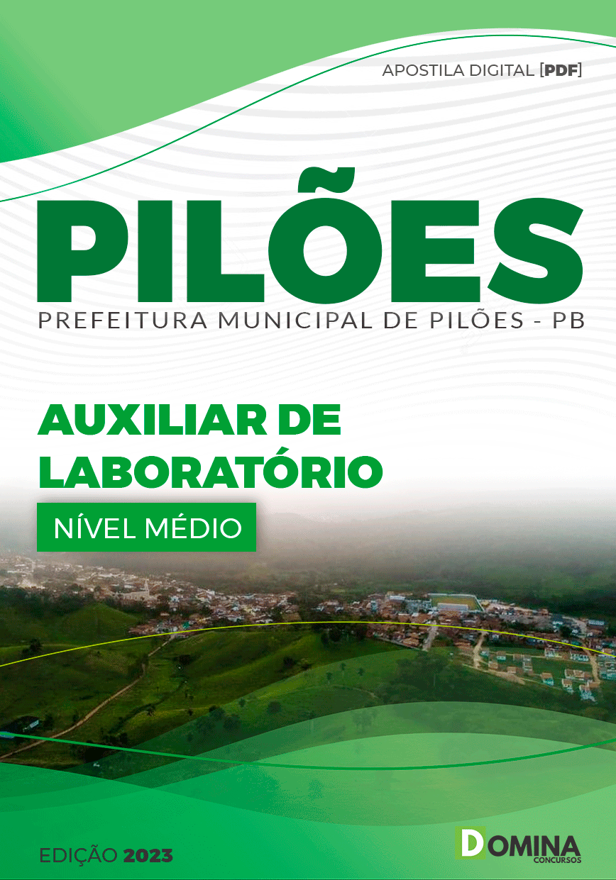 Apostila Concurso Pref Pilões PB 2023 Auxiliar Laboratório