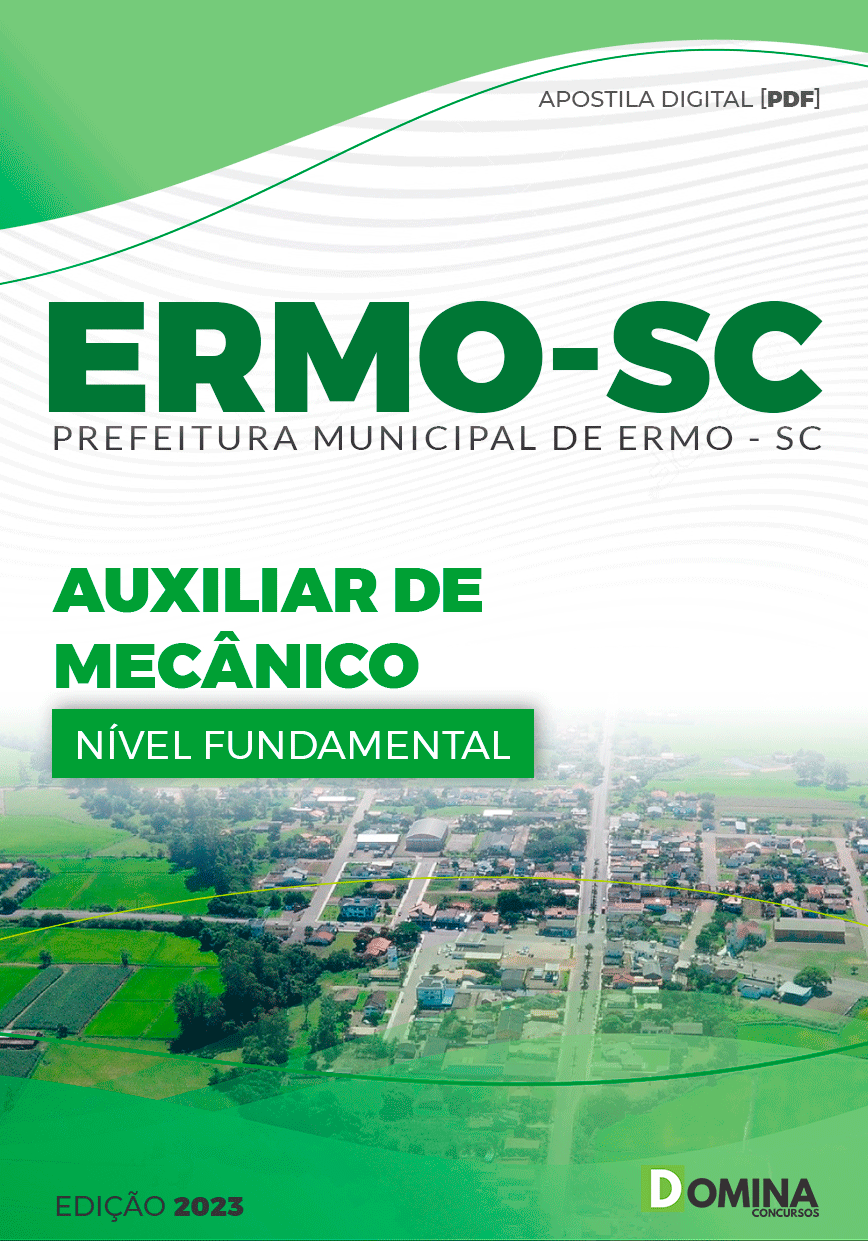Apostila Concurso Prefeitura Ermo SC 2023 Auxiliar Mecânico