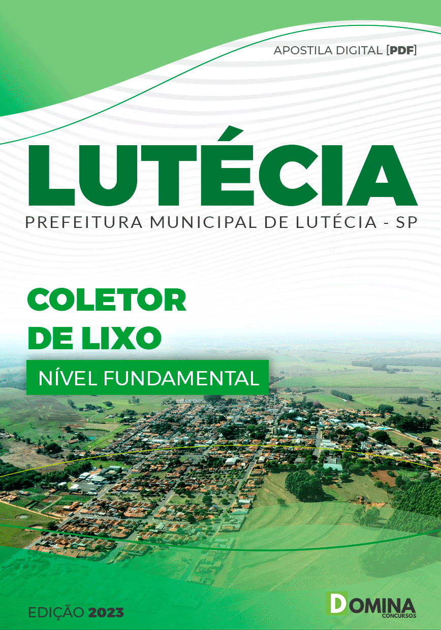 Apostila Concurso Público Pref Lutécia SP 2023 Coletor Lixo