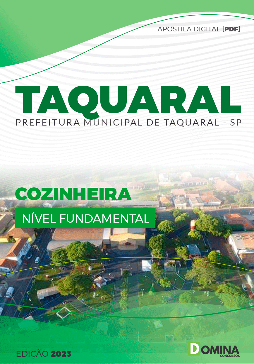 Apostila Concurso Pref Taquaral SP 2023 Cozinheira