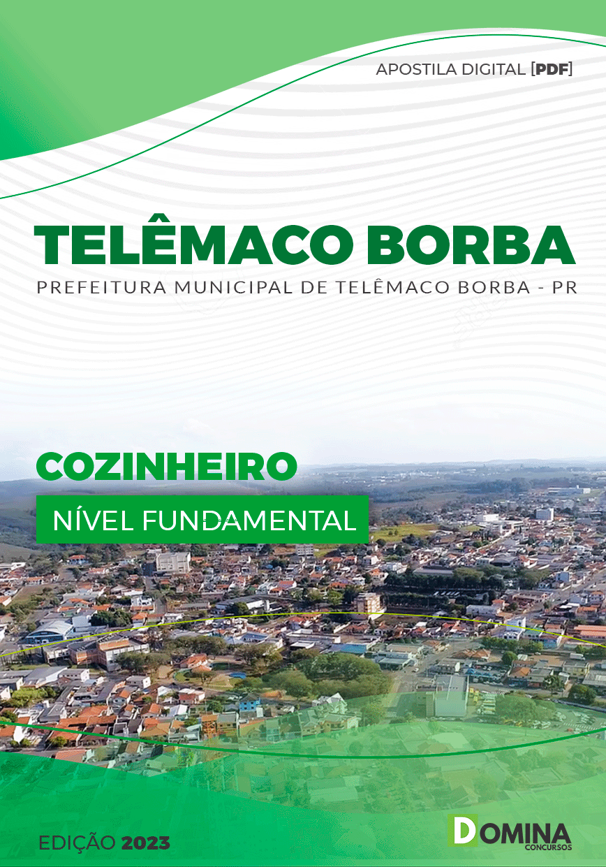 Apostila Pref Telêmaco Borba PR 2023 Cozinheiro