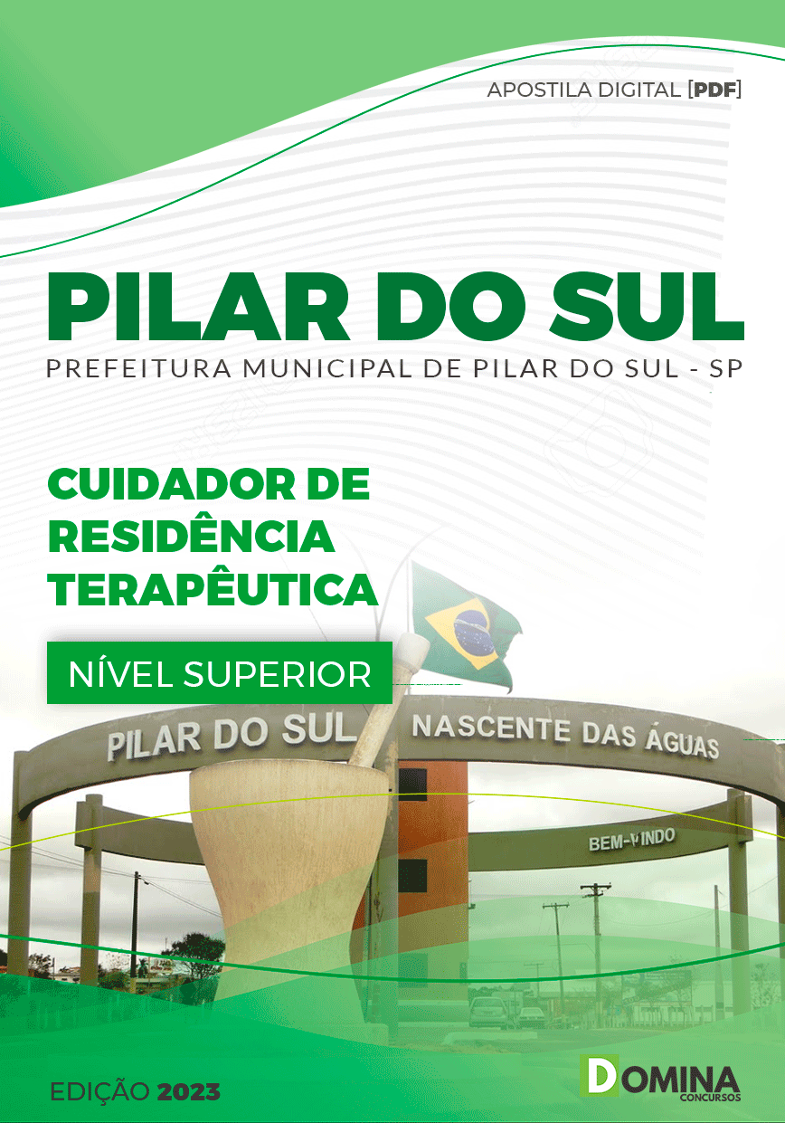 Apostila Pref Pilar do Sul SP 2023 Cuidador Residência Terapêutica