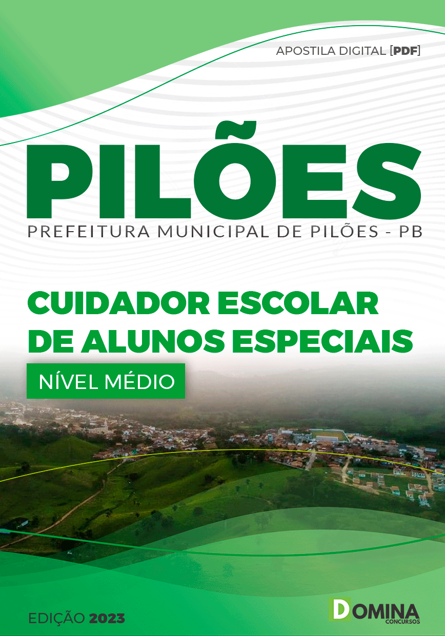 Apostila Pref Pilões PB 2023 Cuidador Escolar Alunos Especiais