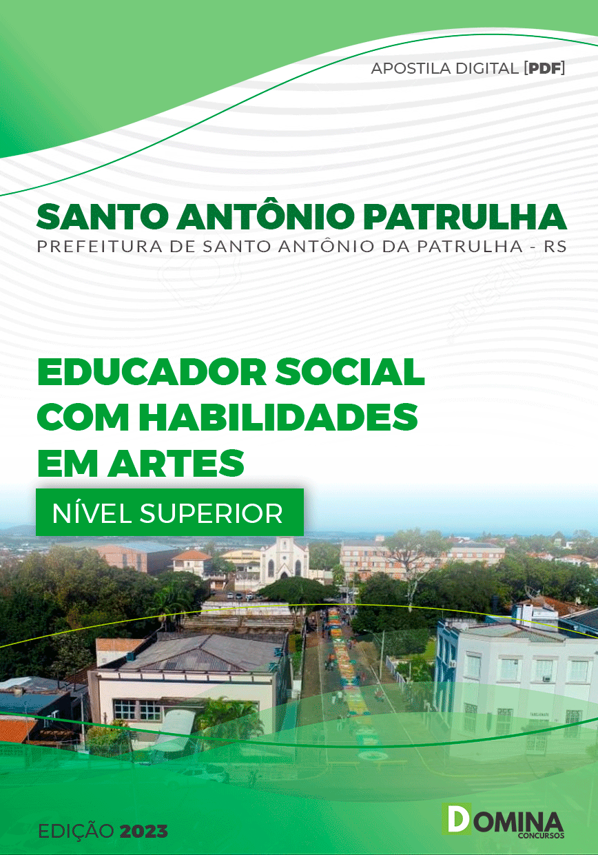 Pref Santo Antônio da Patrulha RS 2023 Educador Social Artes