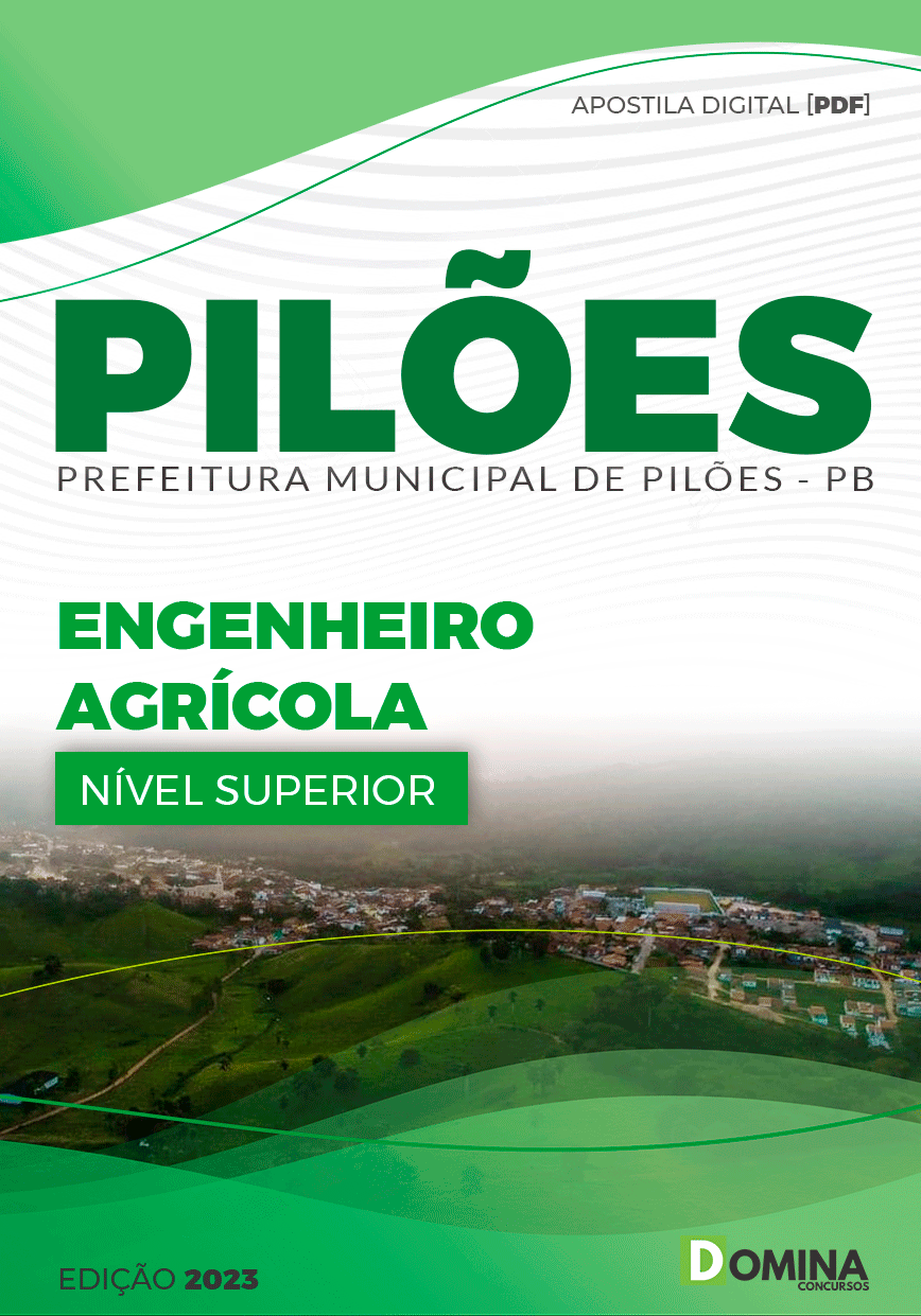 Apostila Concurso Pref Pilões PB 2023 Engenharia Agrícola