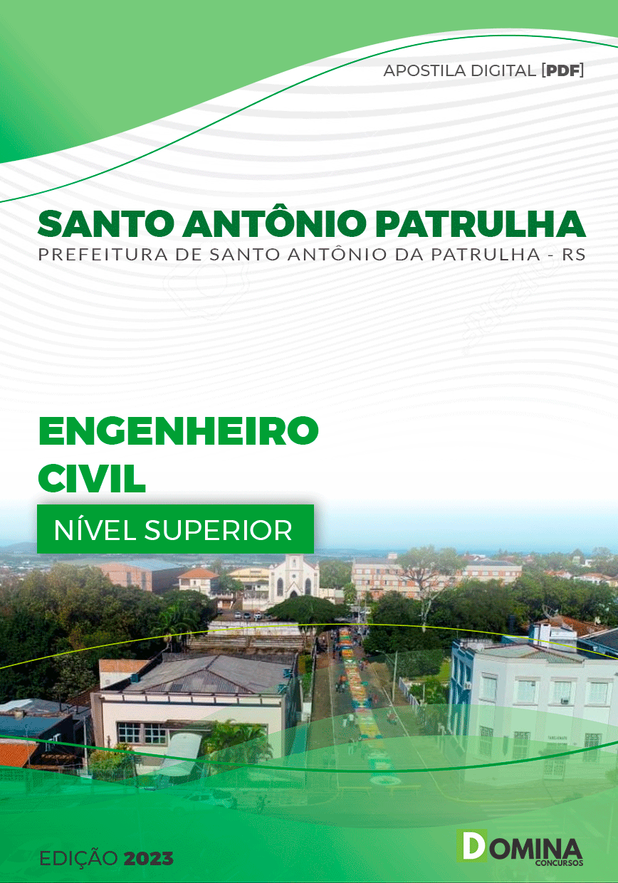 Apostila Pref Santo Antônio da Patrulha RS 2023 Engenheiro Civil