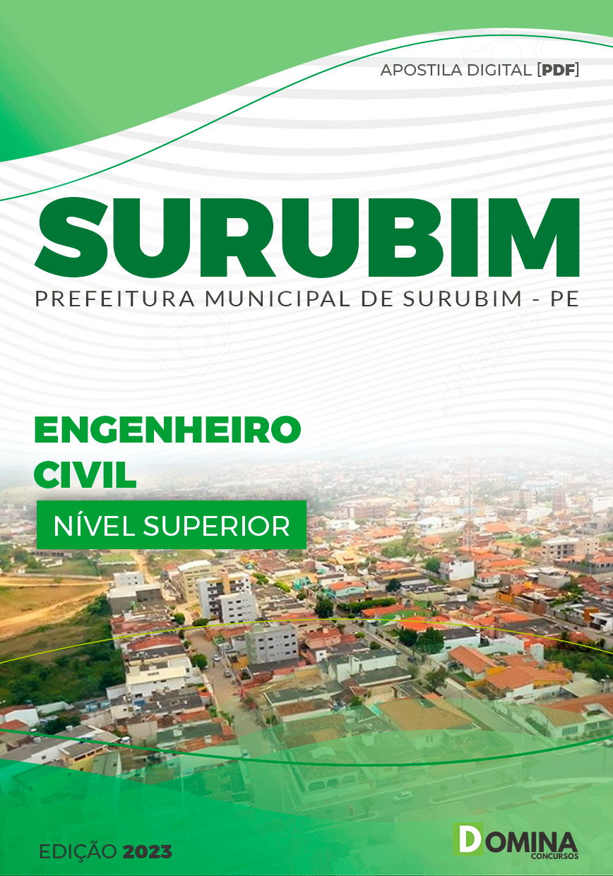 Apostila Concurso Pref Surubim PE 2023 Engenheiro Civil