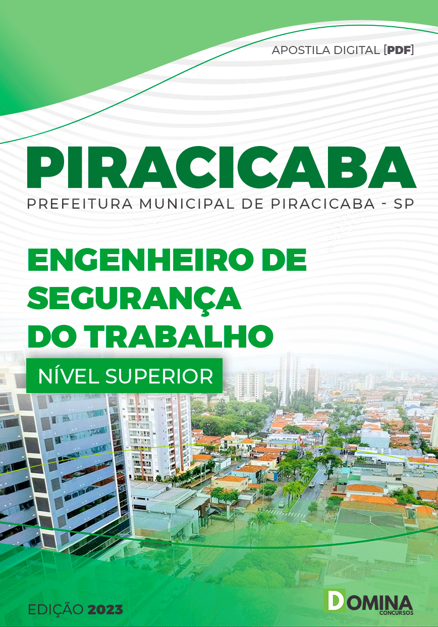 Apostila Pref Piracicaba SP 2023 Engenheiro Segurança Trabalho