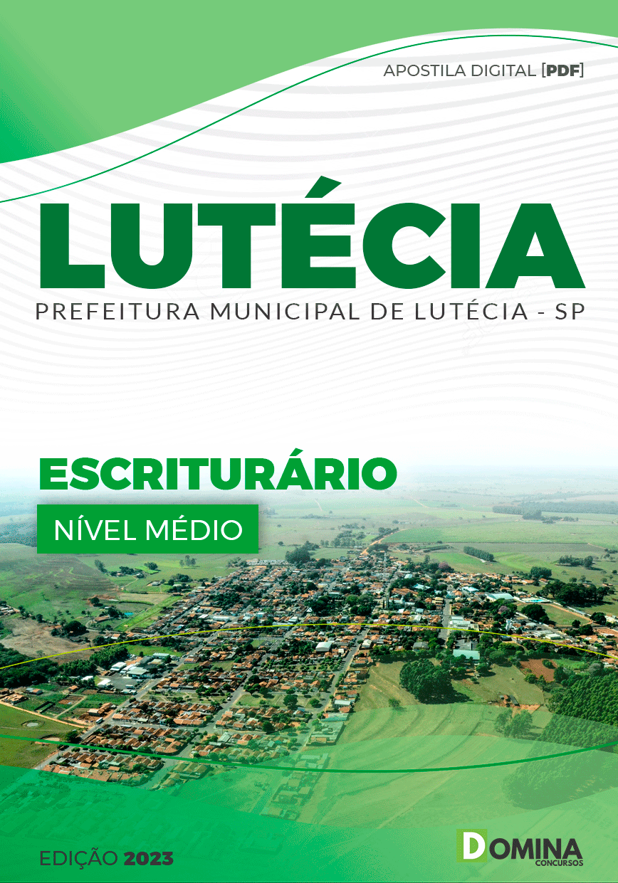Apostila Concurso Pref Lutécia SP 2023 Escriturário