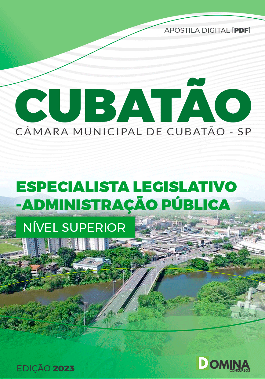 Apostila Câmara Cubatão SP 2023 Especialista Administração Pública