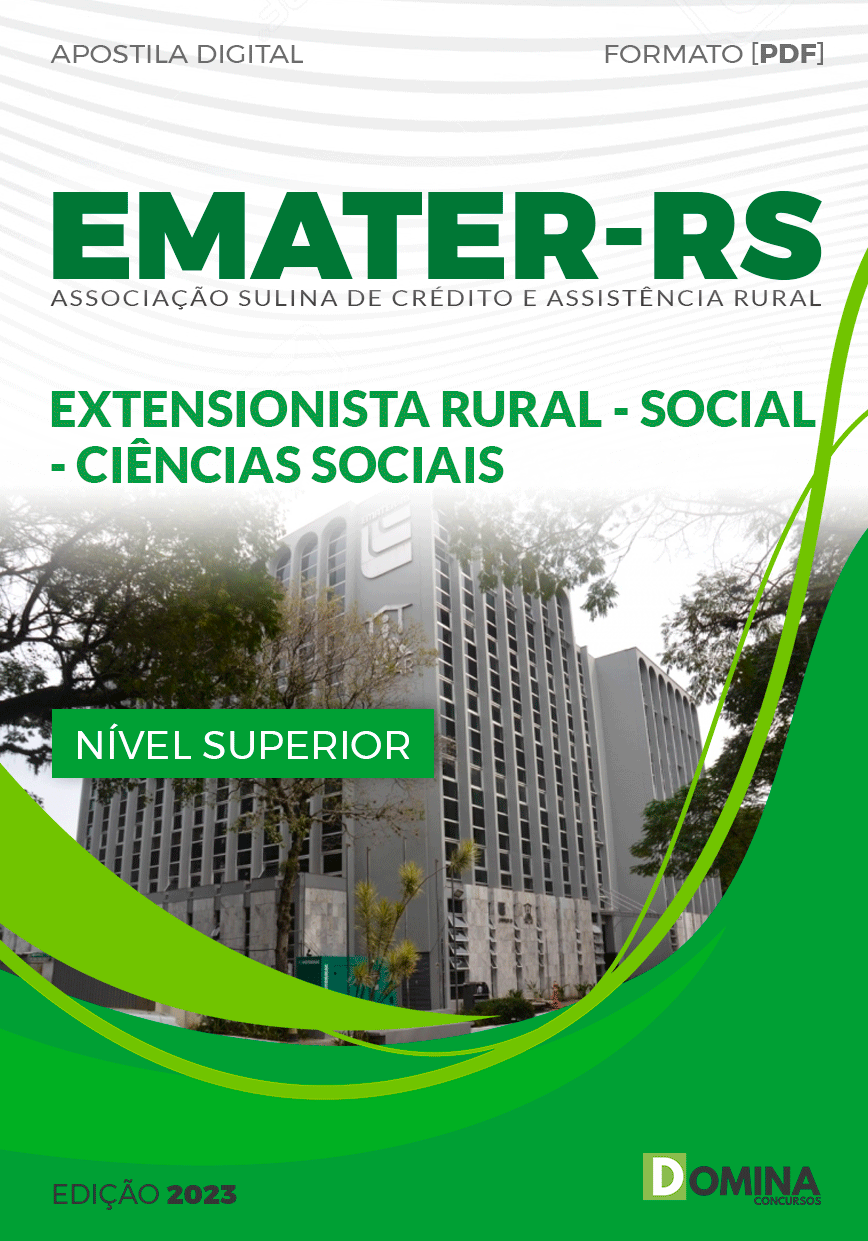 Apostila Emater RS 2023 Extensionista Rural Social Ciências Sociais