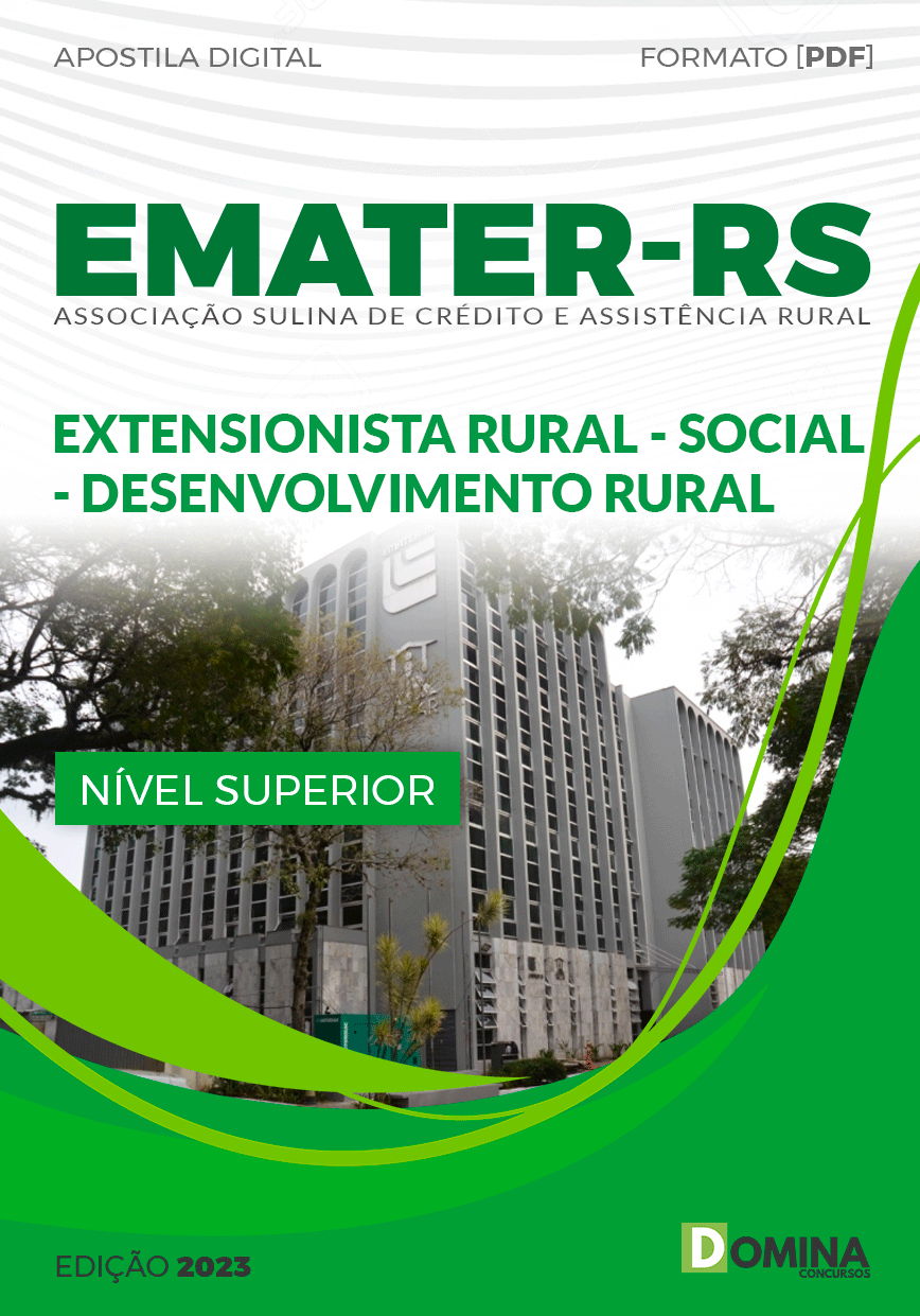 Apostila Emater RS 2023 Extensionista Rural Social Desenvolvimento Rural