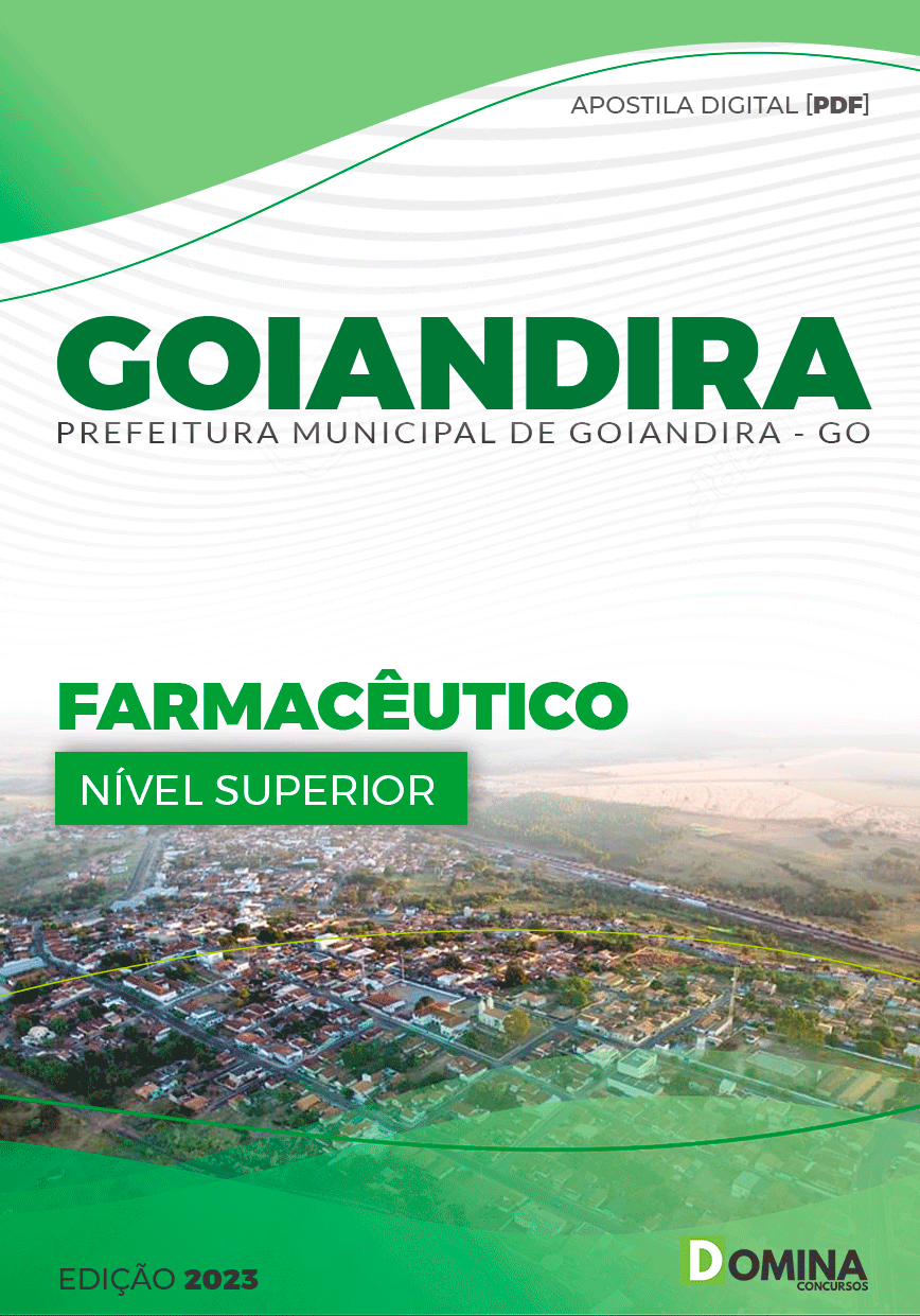 Apostila Concurso Pref Goiandira GO 2023 Farmacêutico