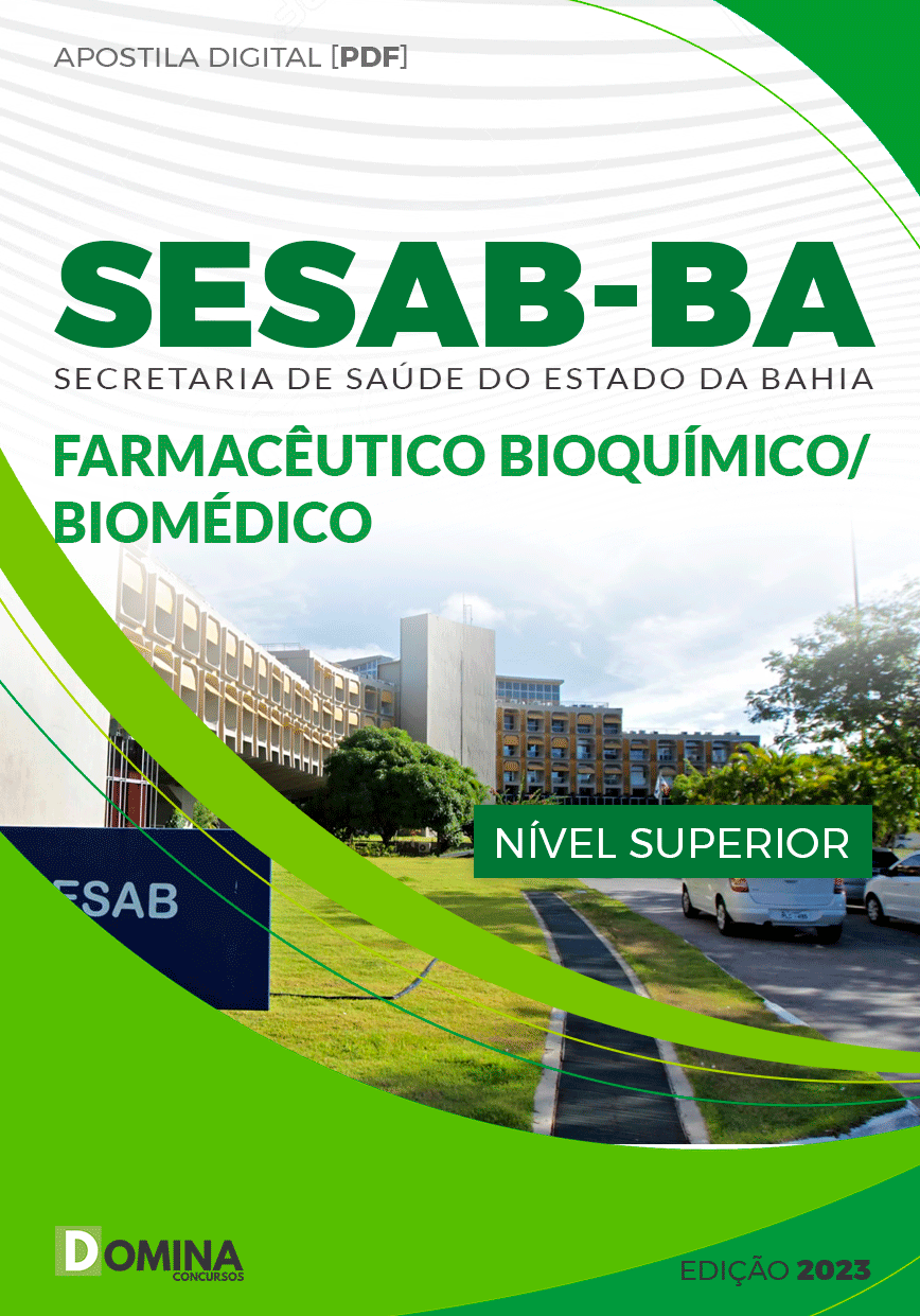 Apostila Concurso SESAB BA 2023 Farmacêutico Bioquímico Biomédico