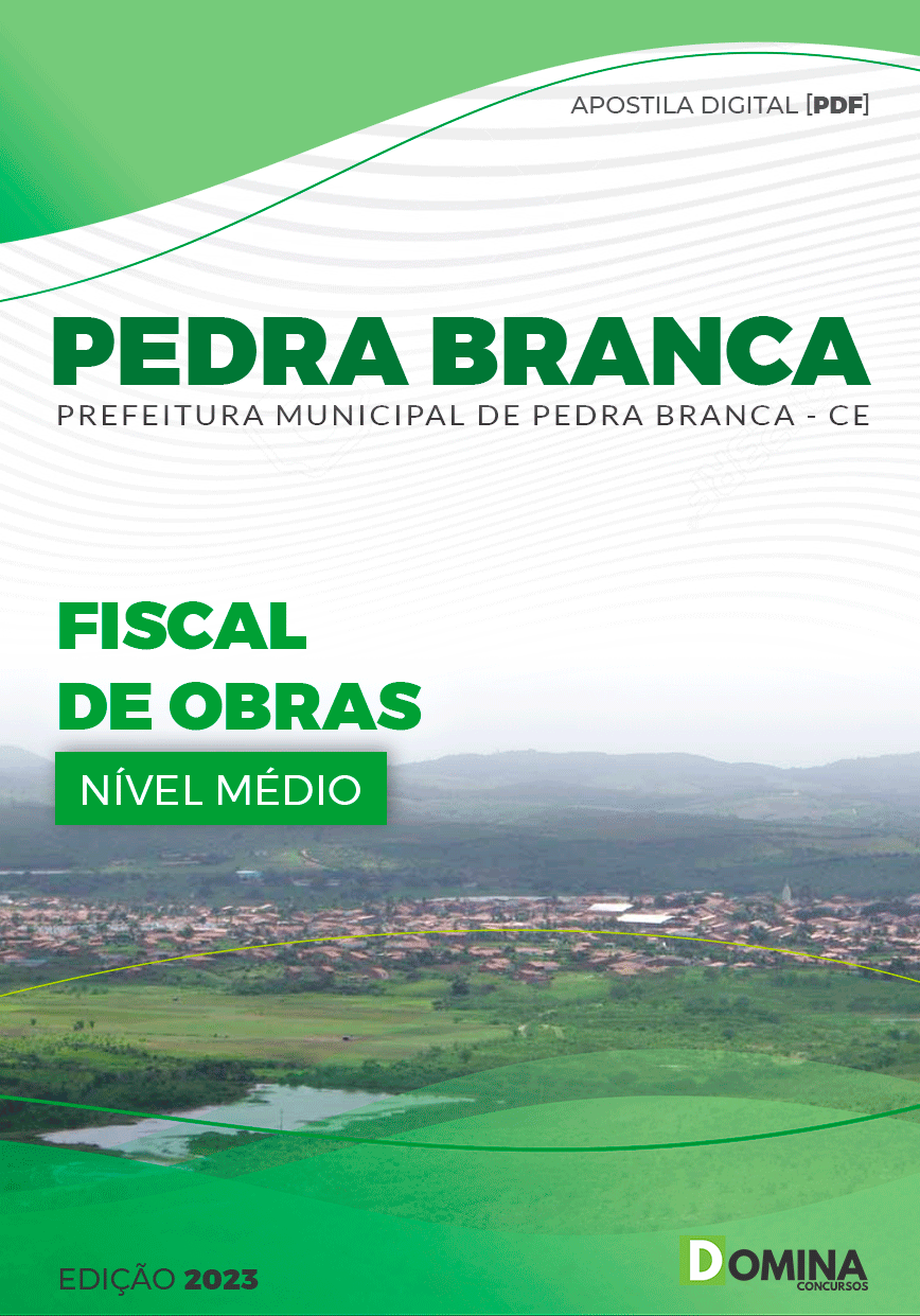 Apostila Concurso Pref Pedra Branca CE 2023 Fiscal Obra