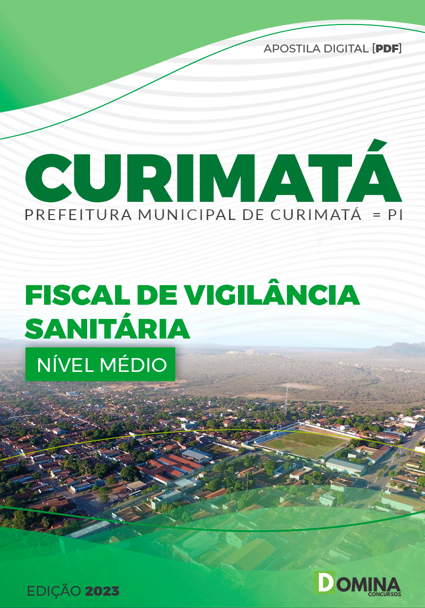 Apostila Concurso Pref Curimatá PI 2023 Fiscal Vigilância Sanitária