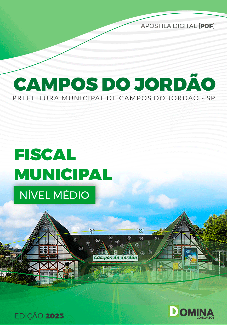 Apostila Pref Campos do Jordão SP 2023 Fiscal Municipal