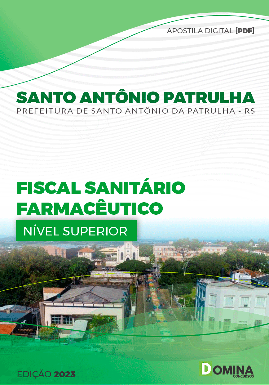 Pref Santo Antônio da Patrulha RS 2023 Fiscal Sanitário Farmacêutico