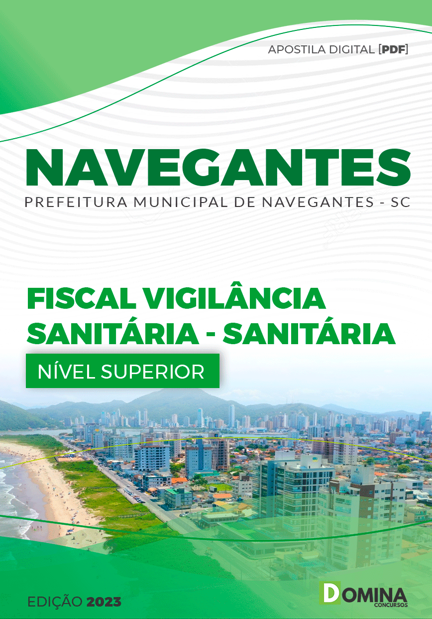 Apostila Pref Navegantes SC 2023 Fiscal Vigilância Sanitária