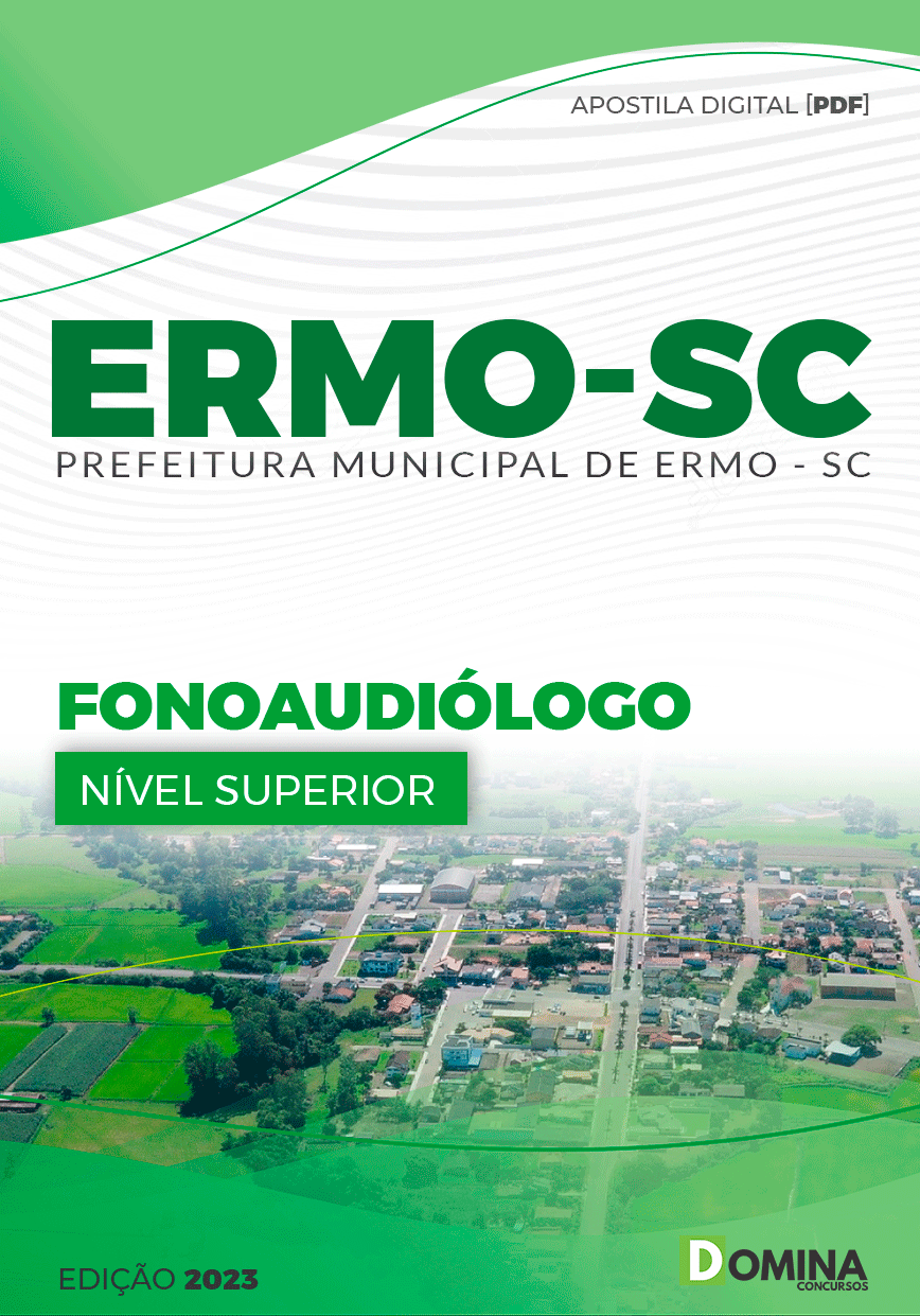 Apostila Concurso Prefeitura Ermo SC 2023 Fonoaudiólogo